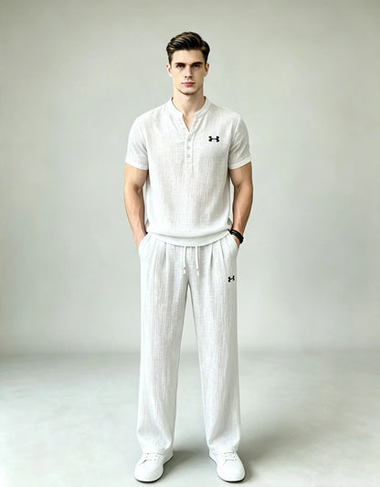 Men’s Summer Linen Matching Set