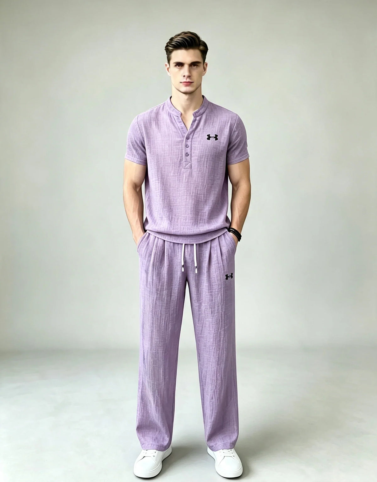 Men’s Summer Linen Matching Set