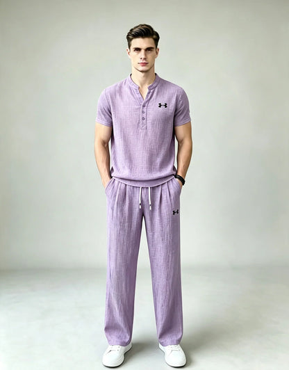 Men’s Summer Linen Matching Set
