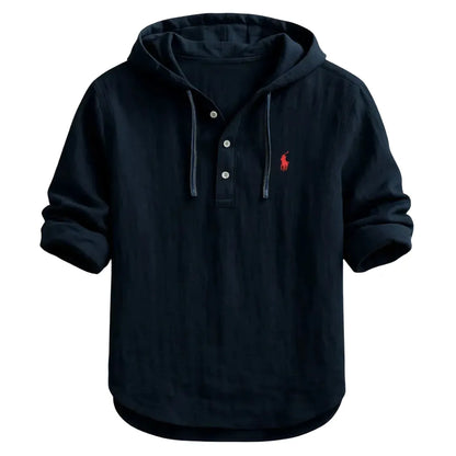 RL-Premium Linen Hooded Shirt