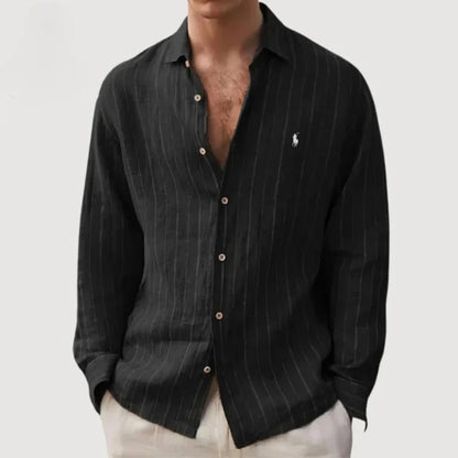 Rl | Long-Sleeved Striped Shirt with Buttons