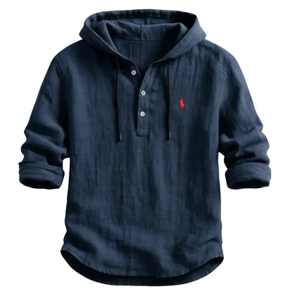 RL-Premium Linen Hooded Shirt