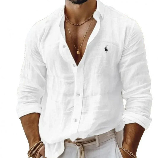 RL-Men's Breathable Linen Shirt