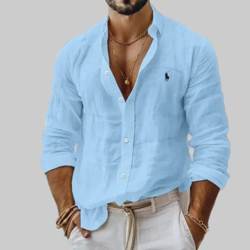 RL-Men's Breathable Linen Shirt