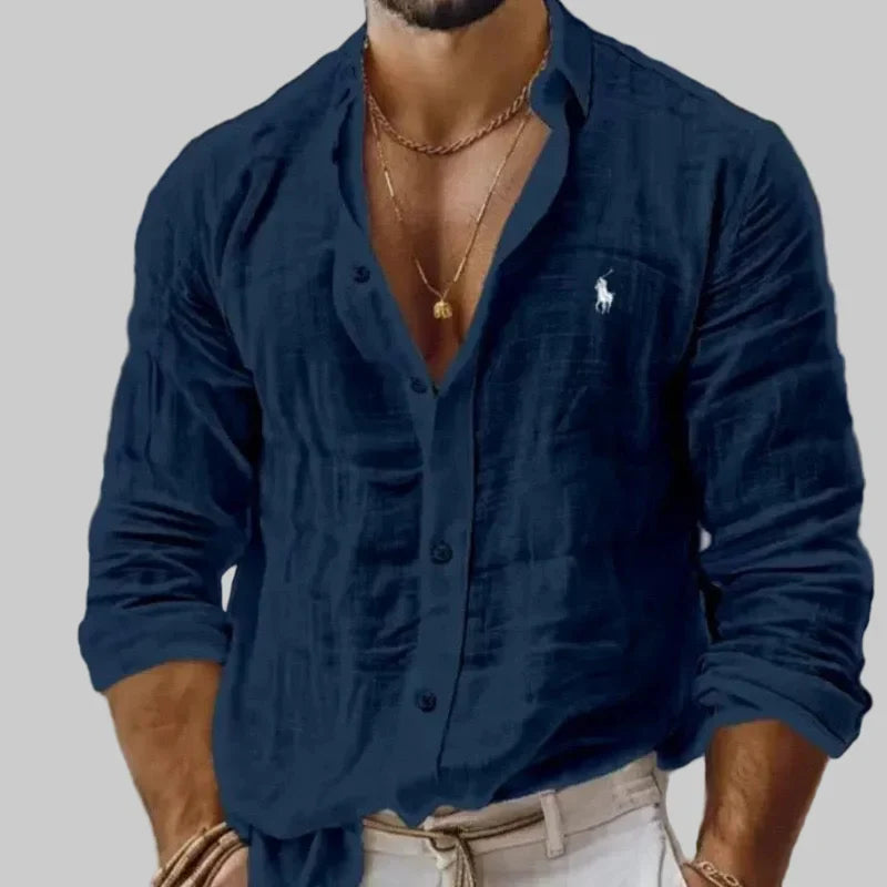 RL-Men's Breathable Linen Shirt