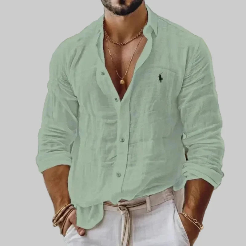 RL-Men's Breathable Linen Shirt