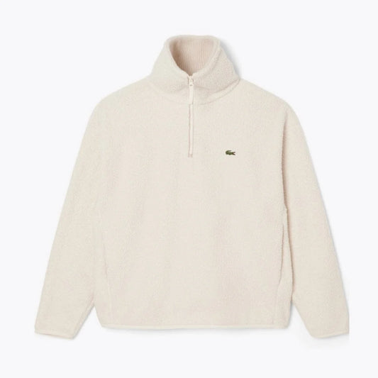 High-Zipped Neck Polar Fleece Sweatshirt